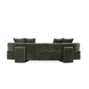 Verandah Mid-Century Modern 112" Chenille Sofa in Olive Green | Canape en chenille vert olive Verandah Mid-Century Modern 112"