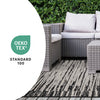 Jackson Black Grey Distressed Outdoor Rug, 7'10" x 10'6" Outdoor Area Rug | Tapis d'exterieur Jackson noir et gris vieilli, 7'10" x 10'6"