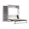 Bestar Key West Queen Murphy Bed with Closet Organizer (94 W) - Pure White Oak|Grand lit escamotable Key West de Bestar de 94 po (L) avec organisateur de garde-robe - blanc chêne solide