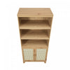 Sheridan Mid-Century Modern 31" Bookcase Cabinet in Natural (7-Shelf) - Set of 2 | Armoire bibliotheque Sheridan style milieu du siecle 79 cm en bois naturel (7 etageres) – Lot de 2