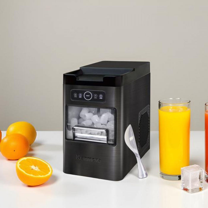 Kenmore Front-Load Countertop Ice Maker 26lb/24hr Black Stainless Steel