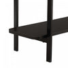 Celine Contemporary Modern 71" Console Table in Black (2-Shelf) | Console moderne contemporaine Celine 71" en noir (2 etageres)