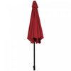 Costway 9Ft Outdoor Market Patio Table Umbrella Push Button Tilt Crank Lift Burgundy