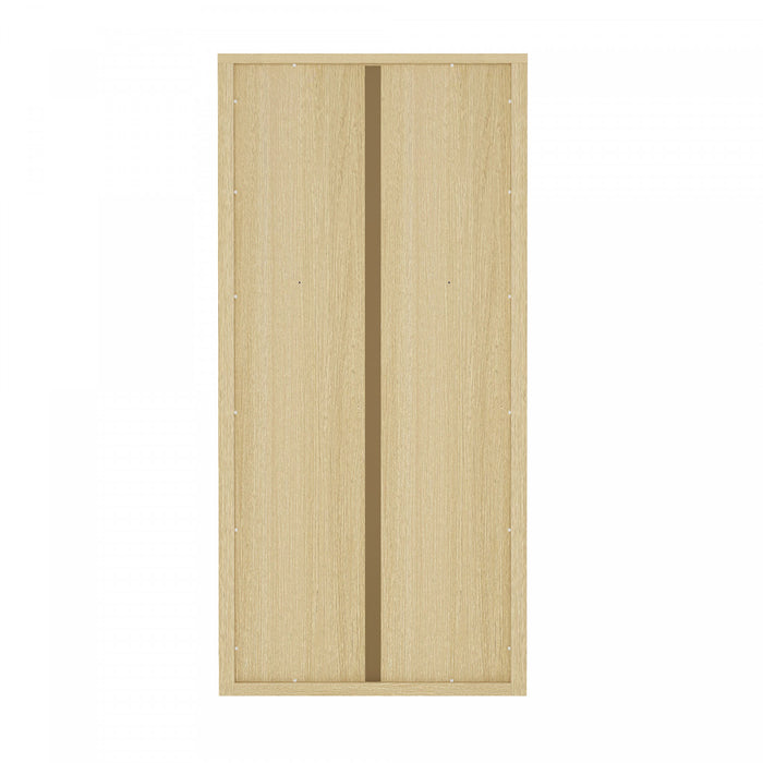 Rivington Modern 38\" Bookcase Cabinet in Natural Oak