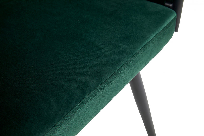Hildy Accent Dining Arm Chair, Green Velvet (set of 2) 