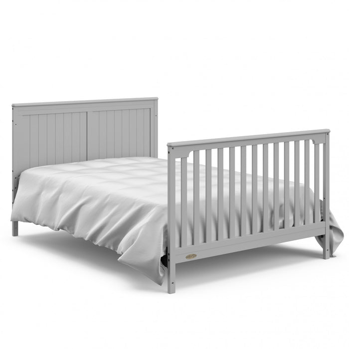Graco Hadley 5-in-1 Convertible Crib with Drawer - Pebble Gray