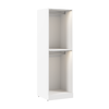 Bestar Florence 25" Modular Double Hanging Closet System with LED Light - White|Système de garde-robe modulaire  à 2 espaces pour suspendre Florence de Bestar de 25 po avec éclairage à DEL - blanc