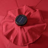 Costway 10ft Solar Lights Patio Umbrella Outdoor W/ 50 LBS Movable Umbrella Stand