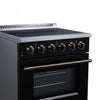 Forno Galiano 30 Inch Freestanding Electric range, 4 radiant burners, 4.32 cu.ft, Black - FFSEL6083-30BLK Electric Range | Cuisiniere electrique Galiano de 30 po, 4 foyers radiants, 4,32 pi³, noir – FFSEL6083-30BLK
