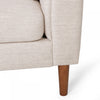 Taylor 84.5" Linen-look Fabric Condo Size Sofa With Wood Legs - Beige White | Sofa De Format Condo Taylor De 84,5 Po, Tissu aspect lin, Pattes En Bois - Beige Blanc