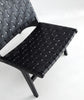 Maintenon Industry Chic Wood Vegan Leather Accent Chair in Black - Set of 2 | Fauteuil d’appoint Maintenon Industry Chic en bois et cuir vegetalien noir – Lot de 2