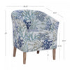 Simon Fabric Oceanside Accent Chair - Grey|Fauteuil d’appoint Simon en tissu Oceanside - gris