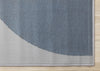 Forte Blue Grey White Half-Circles Geometric Area Rug - 7'9" x 10'6"|Carpette Forte bleue, grise et blanche à motif géométrique de demi-cercles - 7 pi 9 po x 10 pi 6 po
