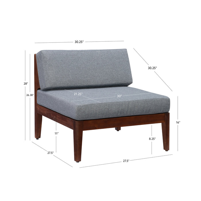 Summerlyn Fabric Indoor/Outdoor Patio Chair - Walnut