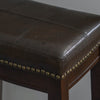 Claridge Faux Leather Backless Counter-Height Stool - Brown|Tabouret Claridge de hauteur comptoir en similicuir et sans dossier - brun