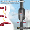 Costway 10 FT Patio Umbrella with Crank Tilt Adjustment Ruffles Vented Top 8 Ribs Red