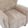 Wingate Cozy Wingback Armchair with Premium Fabric and Solid Wood Legs, Beige Brown | Wingate Fauteuil Aile Confortable en Tissu Premium et Pieds en Bois Massif, Brun Beige