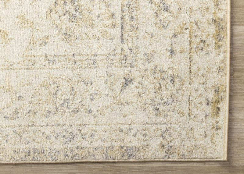 Ellis Subtle Traditional Elegant Beige Cream Area Rug - 5'3\" x 7'7\"