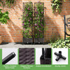 Costway 1 Pcs 67" Planter Raised Garden Bed With Planter Box &trellis Adjustable Height