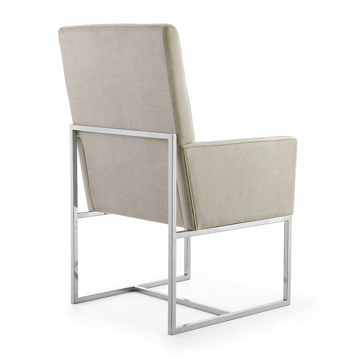 Element Modern 6-Piece Dining Chair Set in Champagne