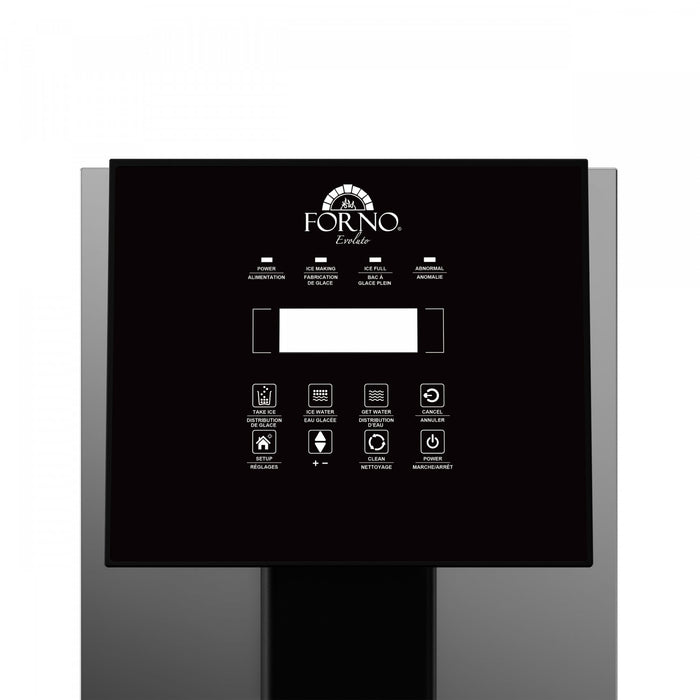 Forno Fresco 14 Inch Countertop Ice Maker & Dispenser, Stainless Steel - FIMFS7390-14