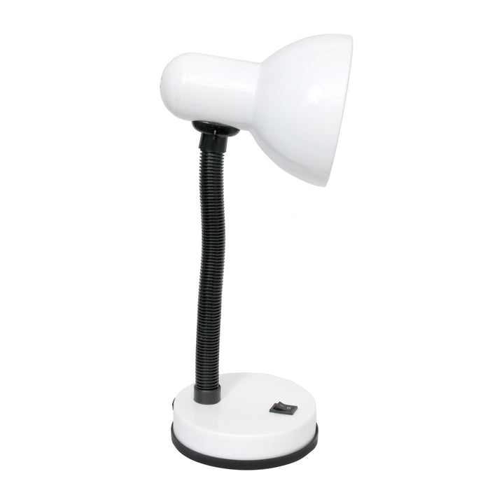 Remmer Gooseneck Desk Lamp, Snow, 14.25\"H