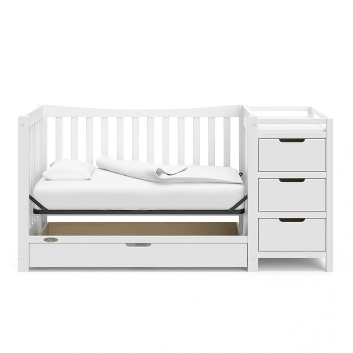Graco Remi 4-in-1 Convertible Crib and Changer - White