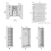 Bestar Florence 94" Modular U-Shaped Shaker Walk-In Closet System with Rods and Storage - White|Système de pièce-penderie en forme de U modulaire de style Shaker Florence de Bestar de 94 po avec tringles et rangement - blanc