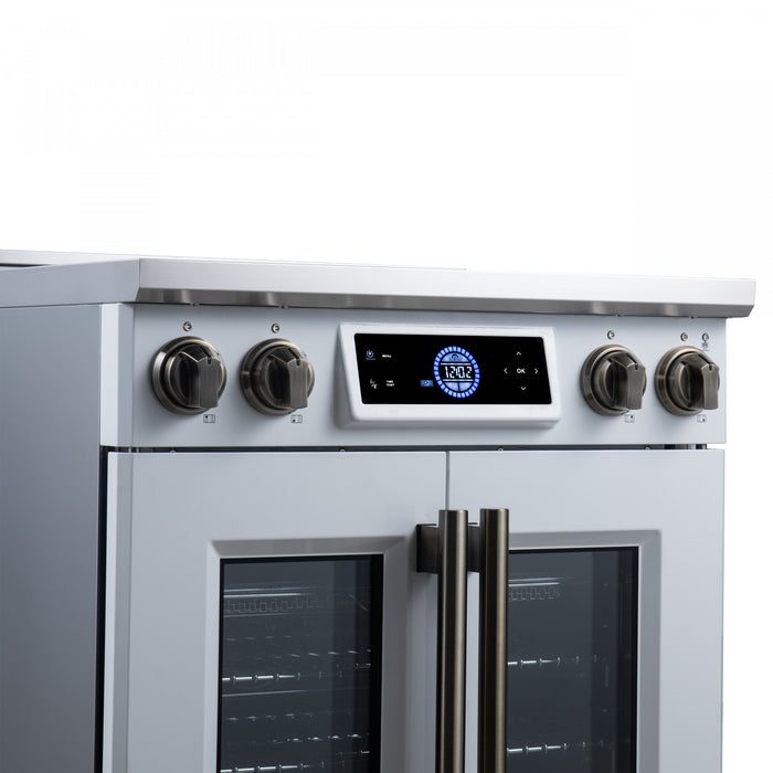 Forno Maximus 30 Inch Induction Range White, 4.32 cu.ft - FFSIN0932-30WHT Electric Range