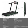 Superfit 4.75hp 2 In 1 Folding Home Treadmill With Remote App Control