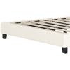 Judson Upholstered Princess Bed With Crown Headboard And Pu Platform Frame,full Size,cream Full Bed | Lit Princesse Judson Tapisse Avec Tete De Lit En Forme De Couronne Et Cadre Plateforme En Pu, Taille Full, Crème