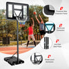 Costway Portable Basketball Hoop Stand Adjustable Height W/shatterproof Backboard Wheels