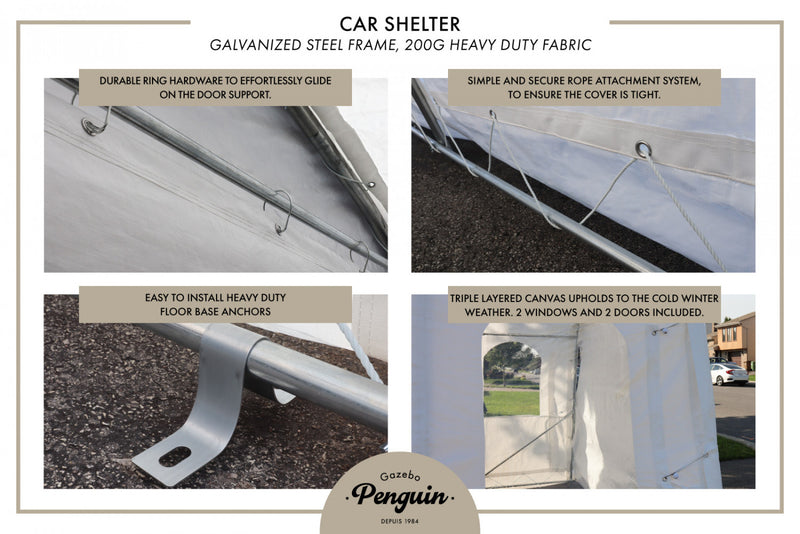 Car Shelter 11 Ft. X 20 Ft.