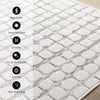 Oslo White Great Pebble Patterned Rug, 5'3" x 7'7" Indoor Area Rug | Tapis Oslo White a grands galets, 5'3" x 7'7"