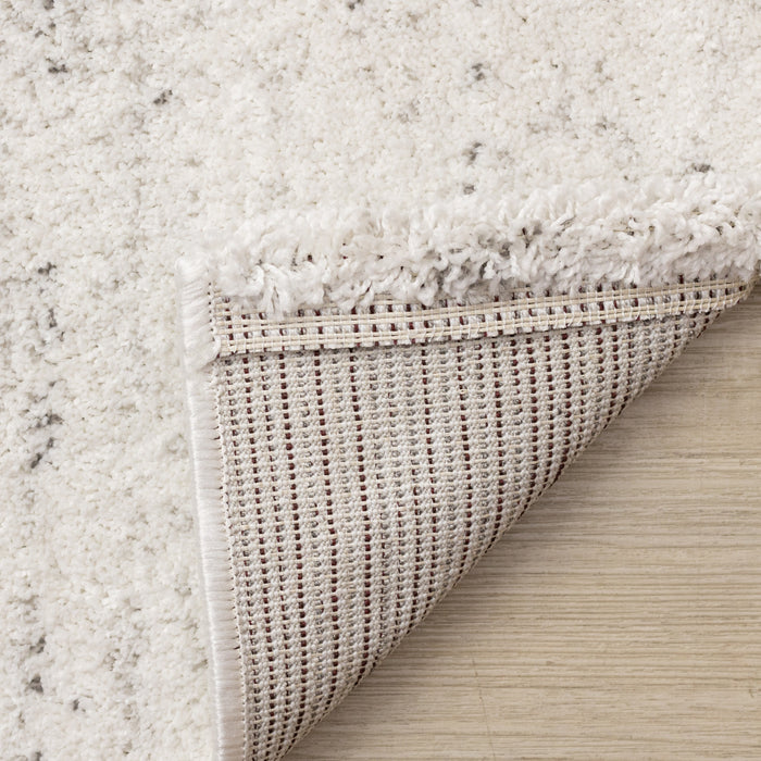 Surrey White Grey Speckled Rug, 6'7\" x 9'6\" Indoor Area Rug