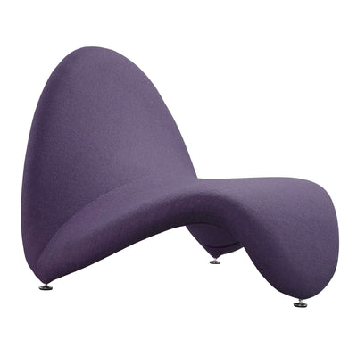 Manhattan Comfort Moma Wool Blend Accent Chair - Purple|Fauteuil d’appoint Moma de Manhattan Comfort en mélange de laine - violet