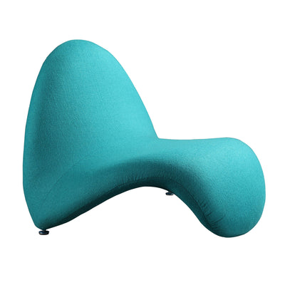 Manhattan Comfort Moma Wool Blend Accent Chair - Teal|Fauteuil d’appoint Moma de Manhattan Comfort en mélange de laine - bleu sarcelle