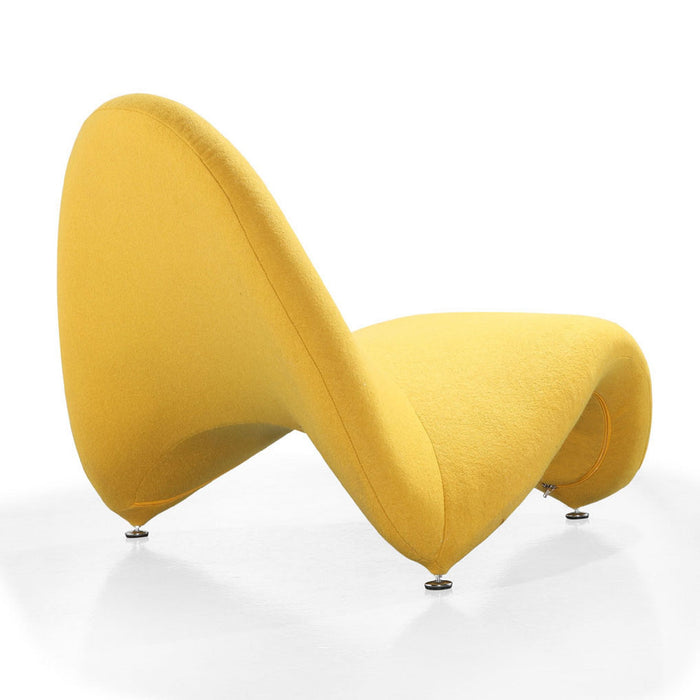Manhattan Comfort Moma Wool Blend Accent Chair - Yellow