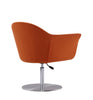 Manhattan Comfort Voyager Brushed Metal Woven Swivel Adjustable Accent Chair - Orange|Chaise d’appoint réglable pivotante Voyager de Manhattan Comfort en métal brossé et en tissu - orange
