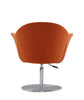 Manhattan Comfort Voyager Brushed Metal Woven Swivel Adjustable Accent Chair - Orange|Chaise d’appoint réglable pivotante Voyager de Manhattan Comfort en métal brossé et en tissu - orange