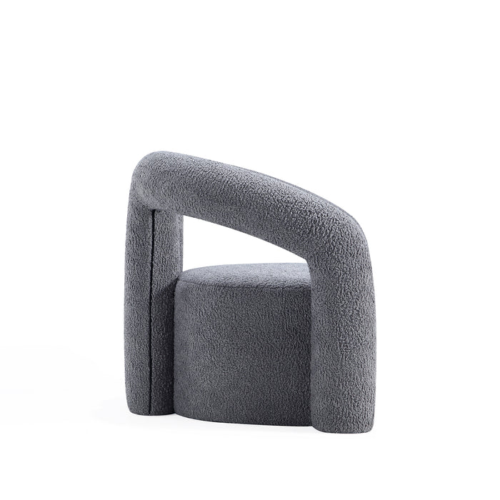 Manhattan Comfort Modern Darian Chenille Accent Chair - Grey