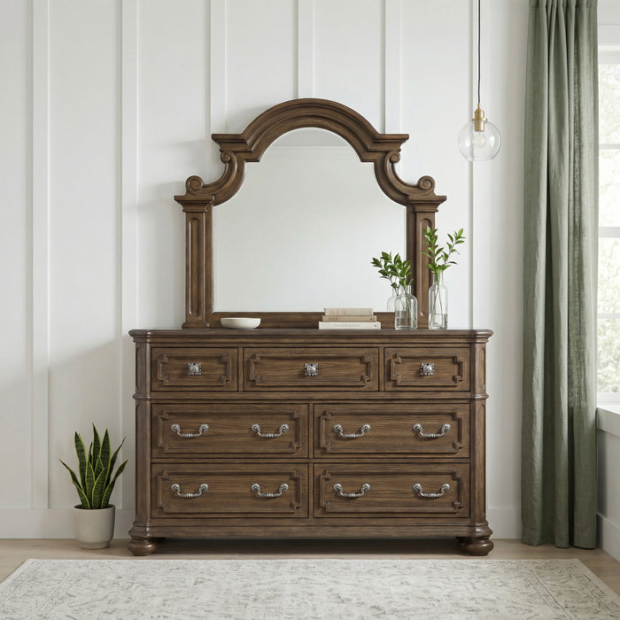 Ambrose Bedroom Dresser Mirror – Brown