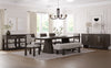 Arden Dining Extension Table with Trestle Base, 84-108"W - Espresso Brown | Table de salle à manger Arden avec rallonge de 84 po à 108 po (L) et base à tréteaux - brun espresso