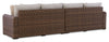 Banff Outdoor Patio RAF/LAF Loveseats, Set of 2 - Resin Wicker & Nuvella Fabric - Brown/Beige | Causeuses de droite et de gauche Banff pour la terrasse à l’extérieur, ensemble de 2 - osier en résine et tissu Nuvella - brunes et beige