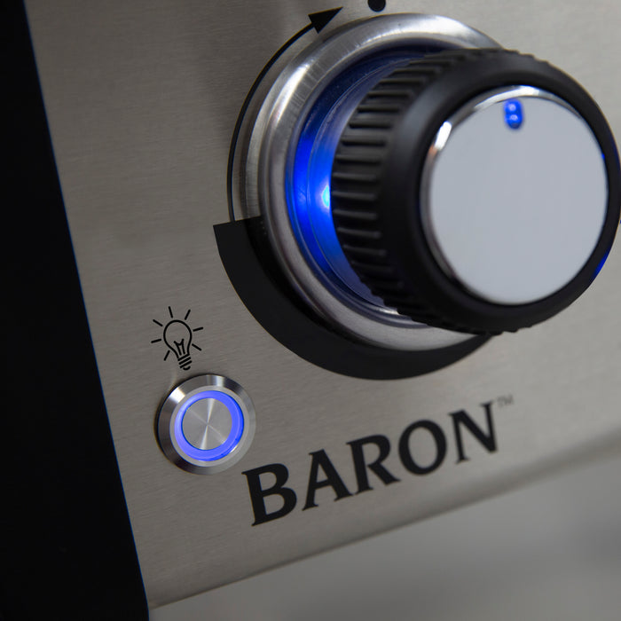 Broil King Baron™ S 490 Pro IR Natural Gas Grill with Infrared Side Burner & Rear Rotisserie Burner - 875947