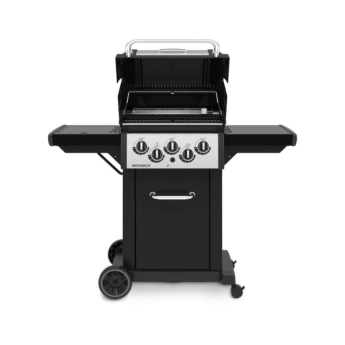 Broil King Monarch™ 390 Propane Gas Grill with Side Burner & Rear Rotisserie Burner - 834284