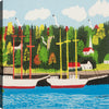 Boats Canvas Wall Art – 21" x 21"  | Œuvre d’art murale « Boats » sur toile - 21 po x 21 po