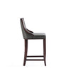 Manhattan Comfort Emperor Faux Leather Barstool - Pebble Grey|Tabouret bar Emperor de Manhattan Comfort en similicuir - gris galet
