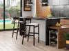 Manhattan Comfort Klismos 40.75" Beech Wood Barstool - Ivory & Dark Walnut|Tabouret bar Klismos de Manhattan Comfort de 40,75 po en hêtre - ivoire et noyer foncé