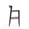 Manhattan Comfort Klismos 40.75" Beech Wood Barstool - Ivory & Dark Walnut|Tabouret bar Klismos de Manhattan Comfort de 40,75 po en hêtre - ivoire et noyer foncé